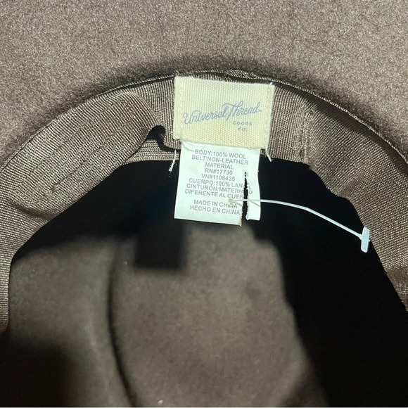 UNIVERSAL THREAD ~ Chocolate Brown 100% Wool Women’s Hat - Picture 5 of 5